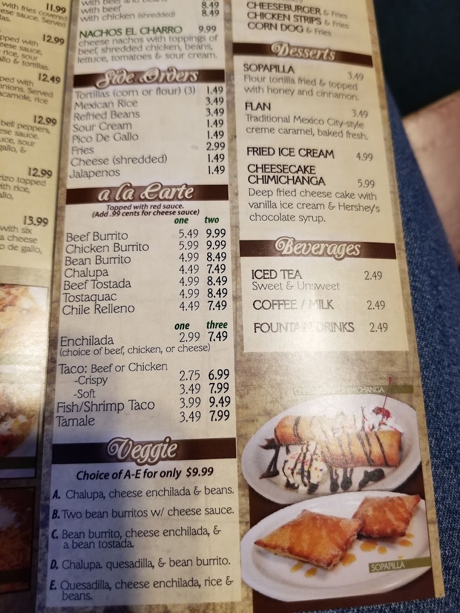 Menu El Charro Mexican Restaurant-10