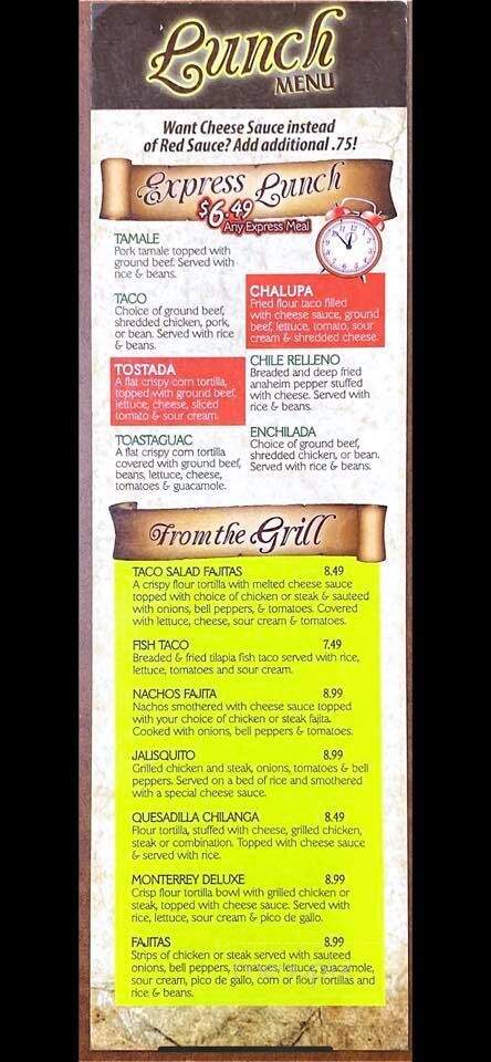 Menu El Charro Mexican Restaurant-5